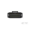 Te Connectivity Board Connector, 20 Contact(S), 2 Row(S), Female, Straight, Solder Terminal, Black Insulator 2-1825601-0